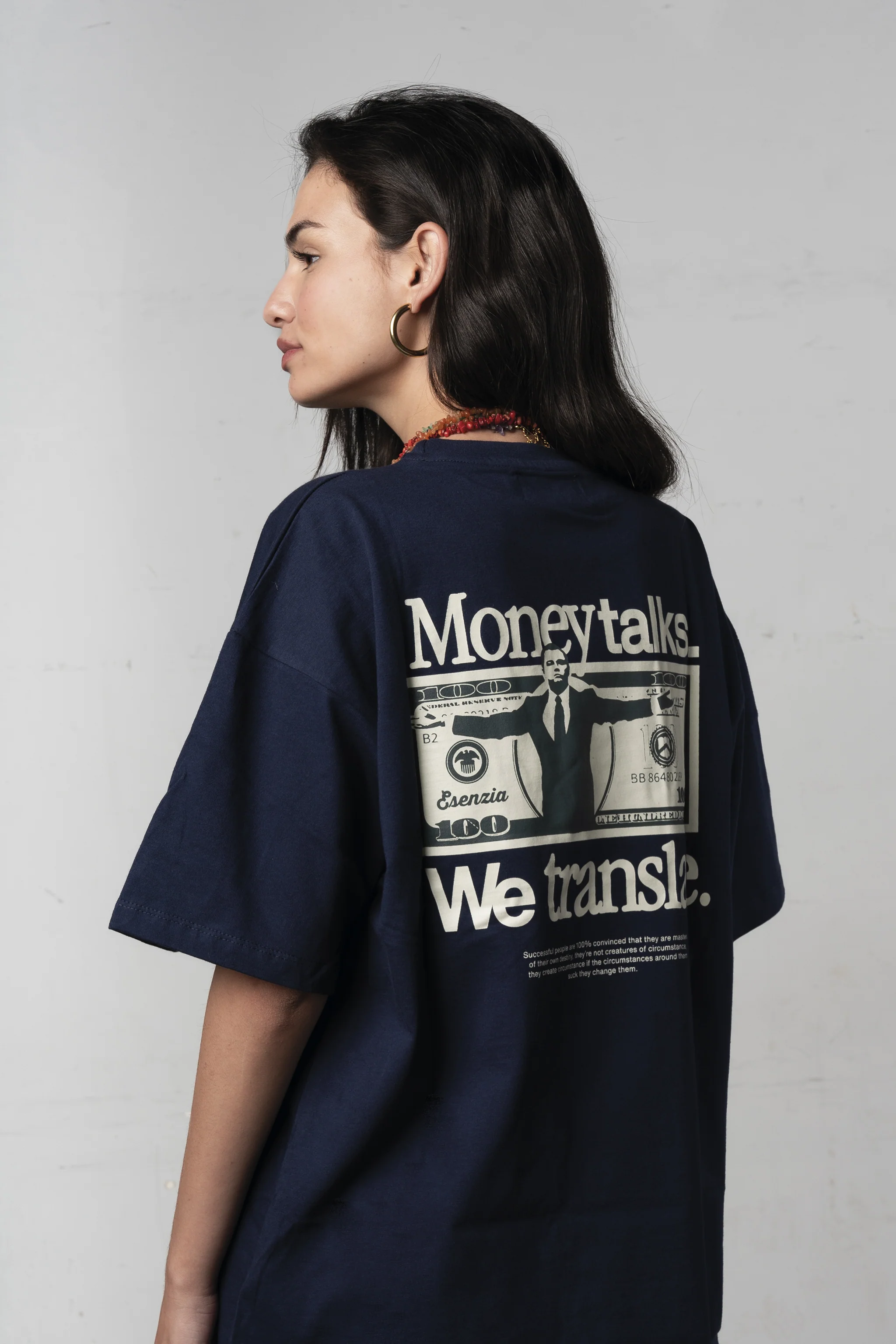 DARK BLUE WOLF TEE - Image 10