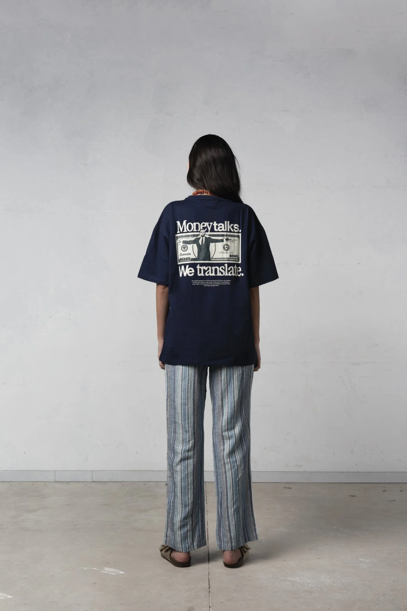 DARK BLUE WOLF TEE - Image 9