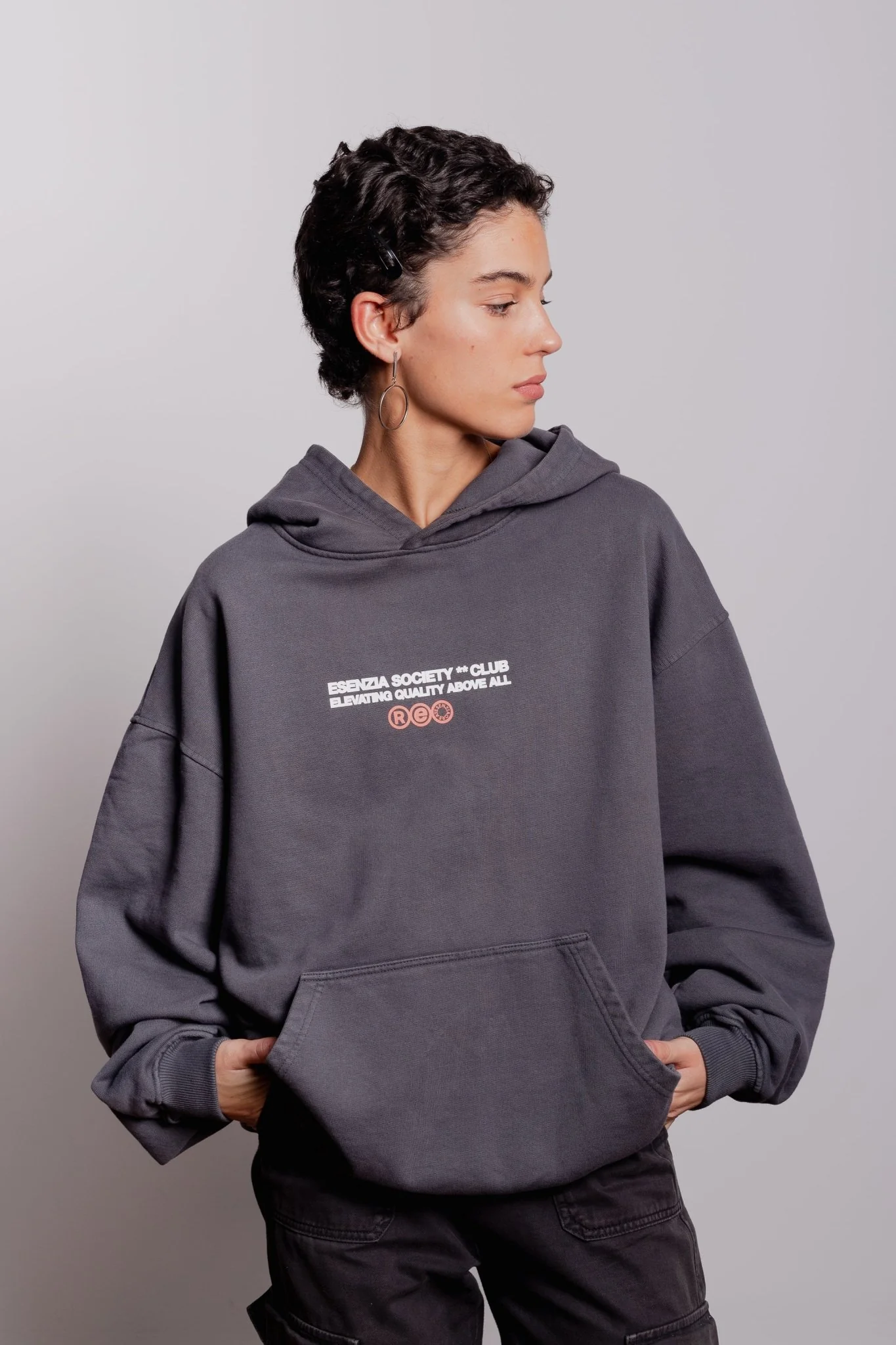 DARK GREY COSMOS HOODIE - Image 11