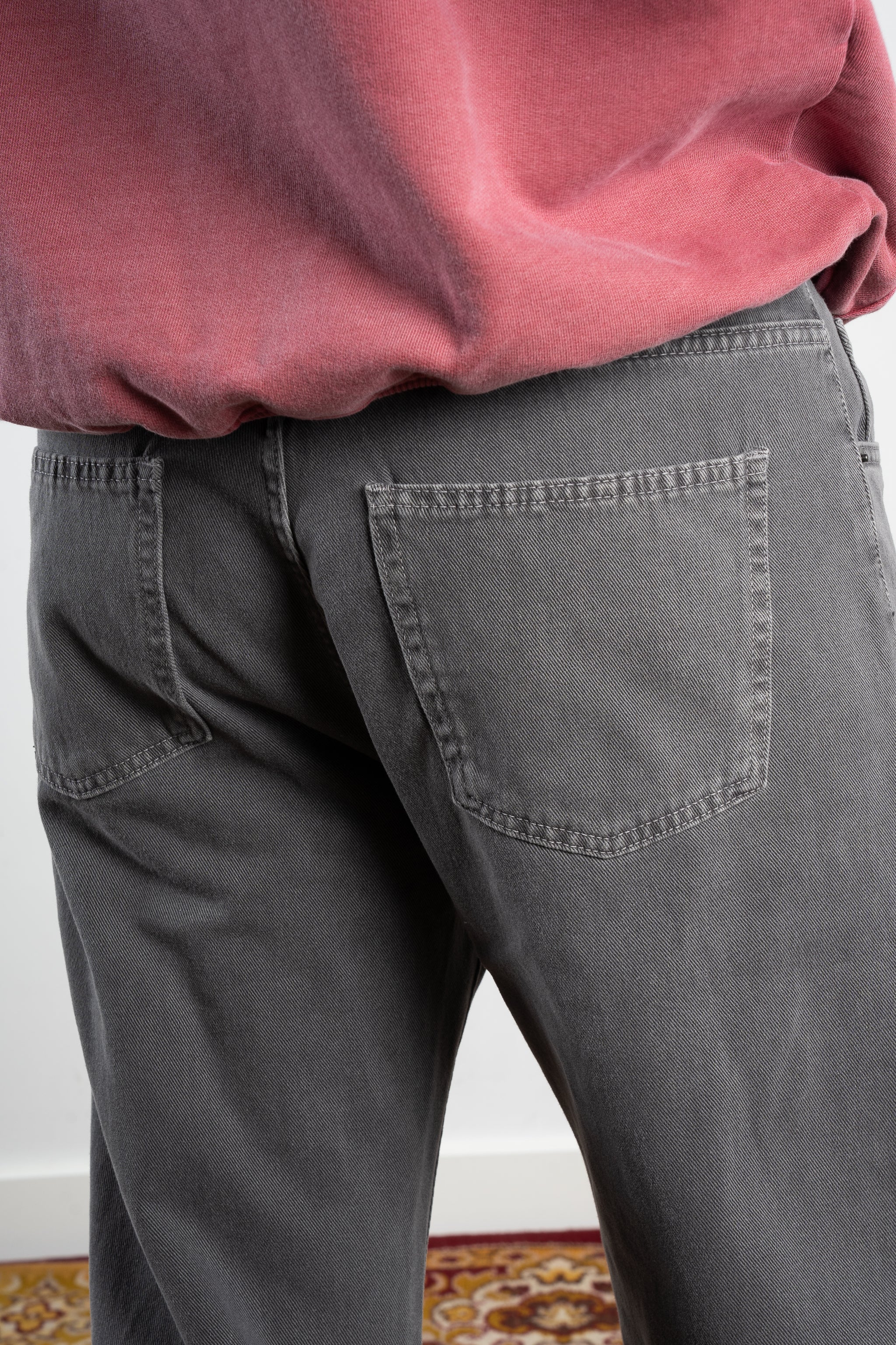 DENIM STRAIGHT PANTS GREY - Image 9