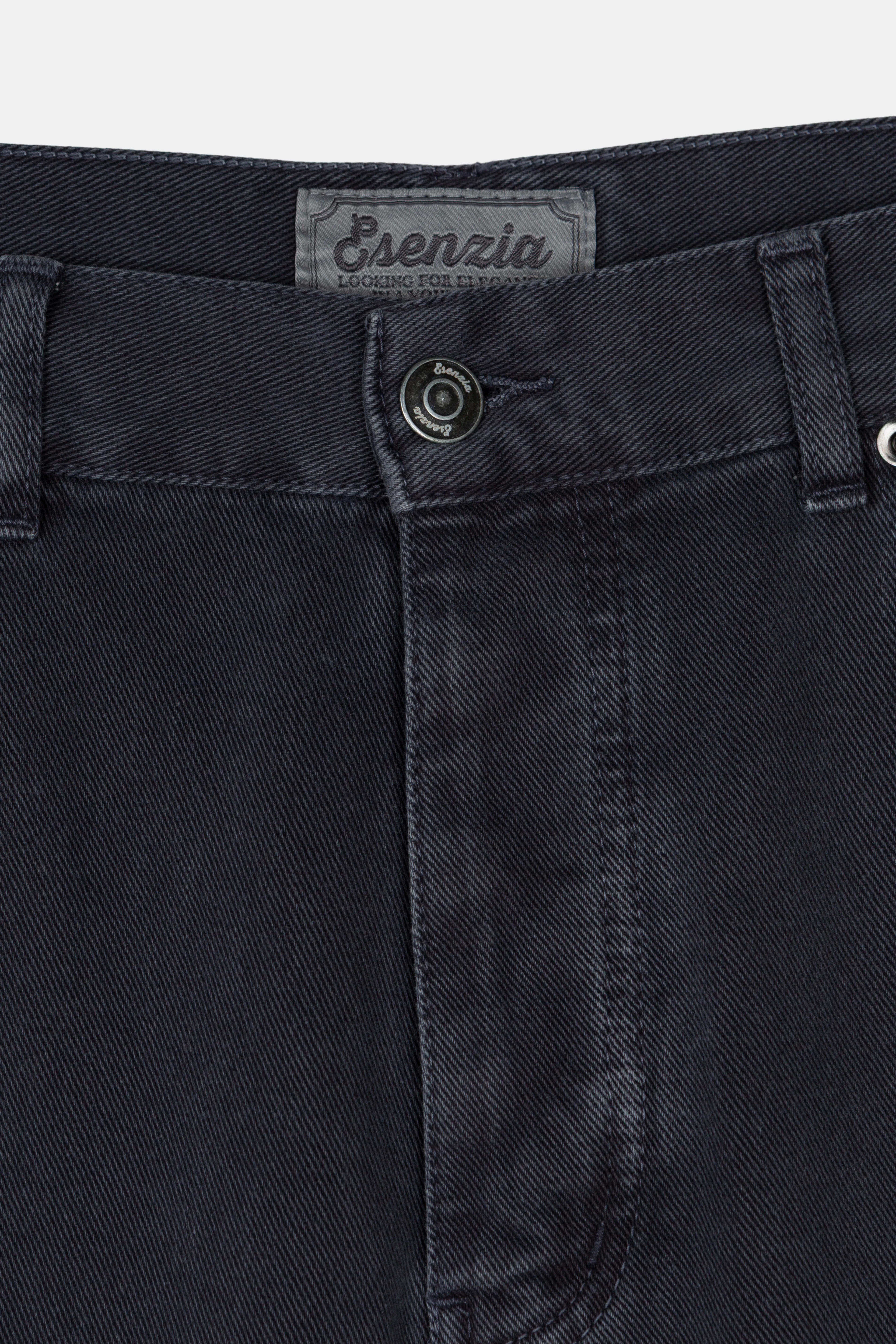 DENIM STRAIGHT PANTS NAVY - Image 3
