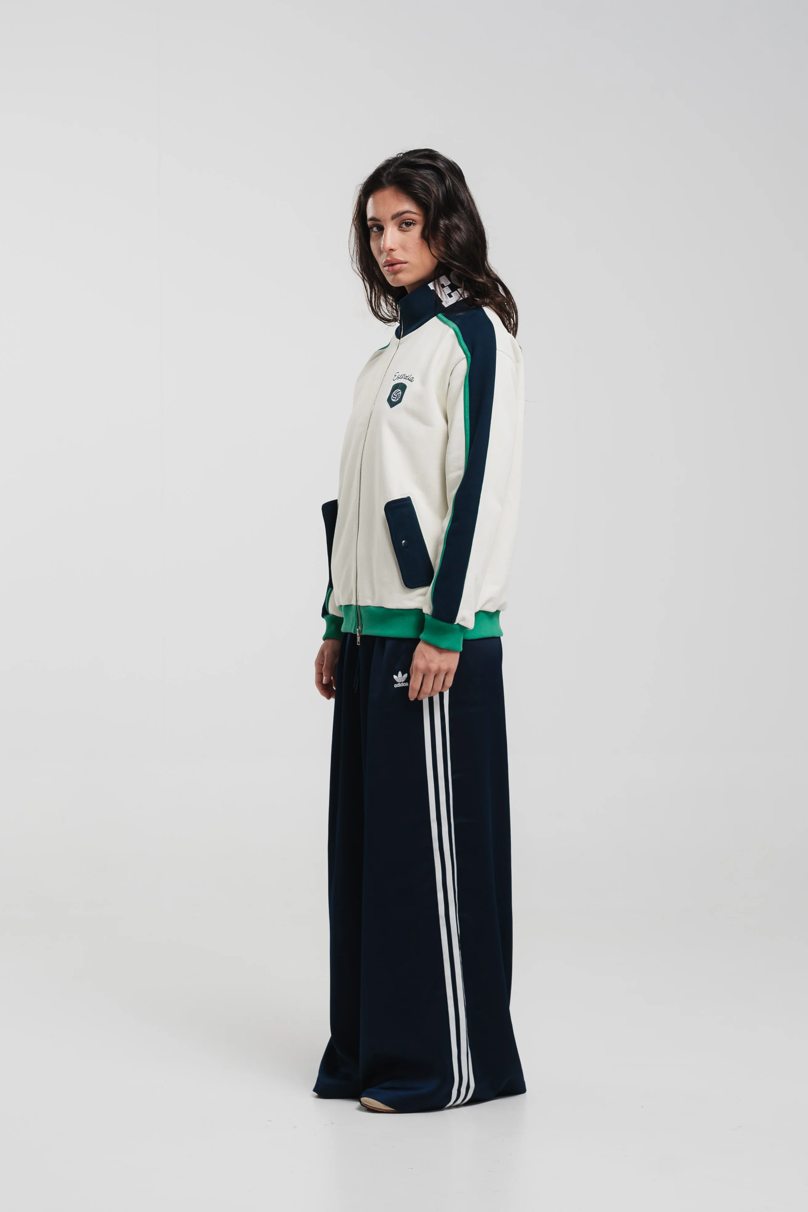 GREEN LETTER NECK TRACKJACKET - Image 5