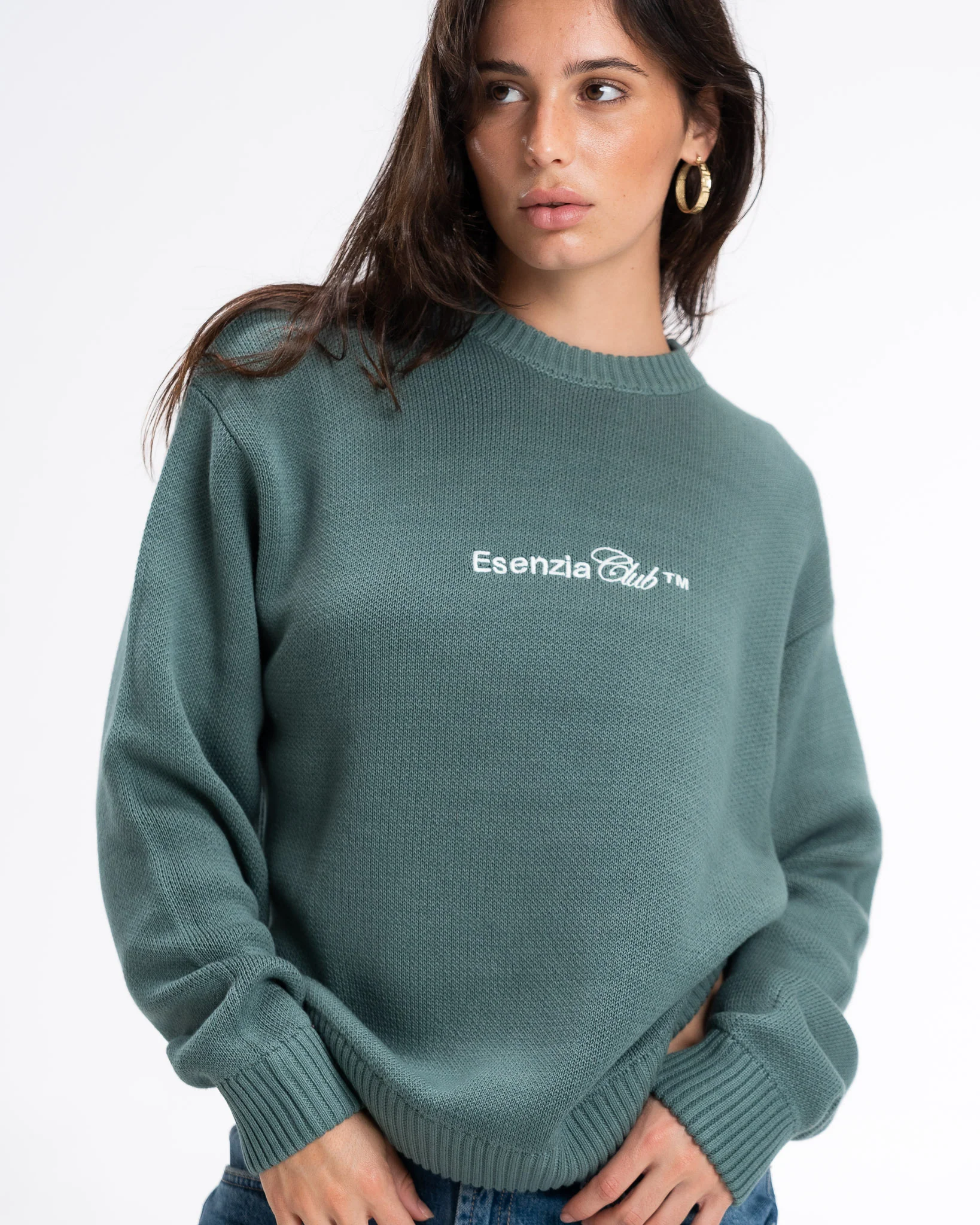 SAGE NEUTRAL KNIT SWEATER - Image 11